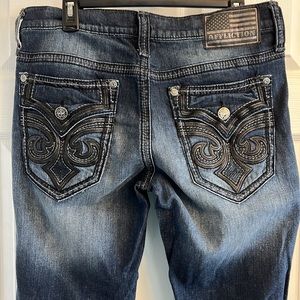 🔥Affliction jeans-Ace-Straight Leg-Dk Blue-33x32